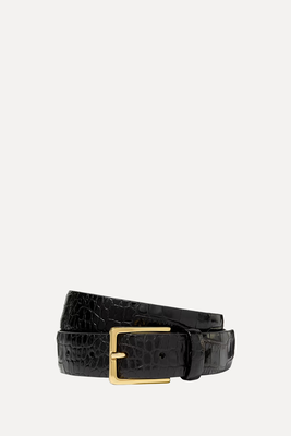 Croc- Effect Leather Belt from Anderson’s