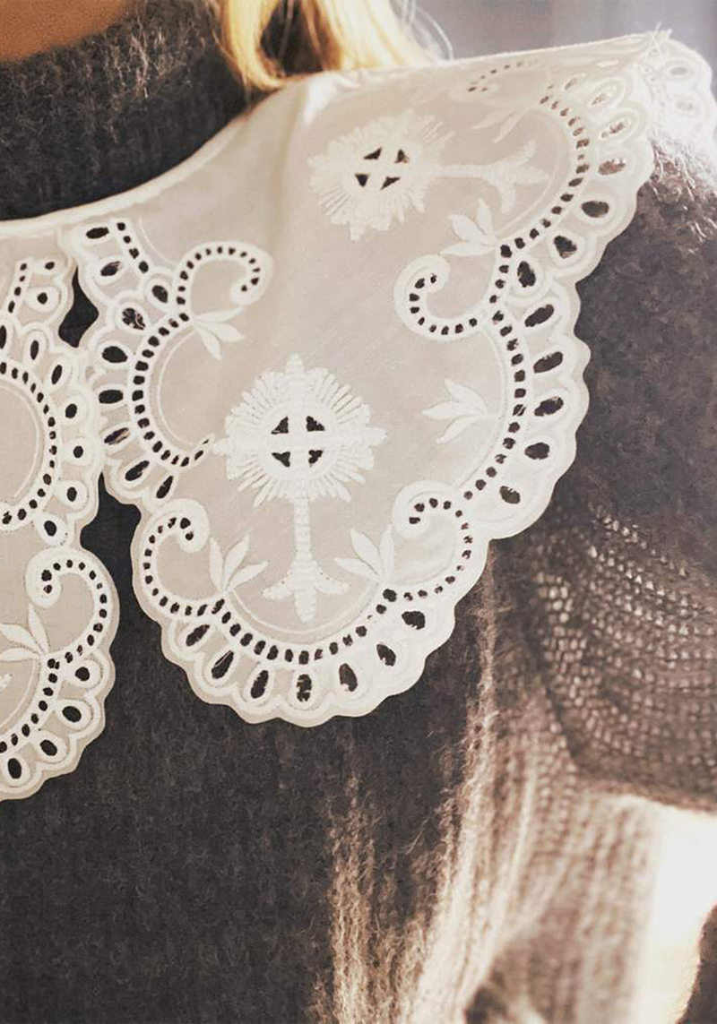 Broderie Anglaise Collar from Born In The Sun