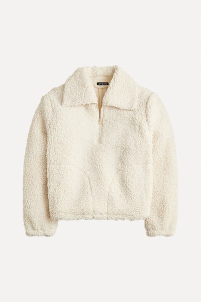 Sherpa Half-Zip Fleece Pullover from J.Crew