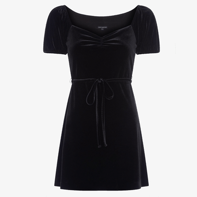 Yule Velvet Fit & Flare Dress, £70 | French Connection