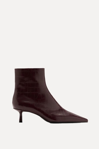 Kitten-Heel Coco Boots from Mango