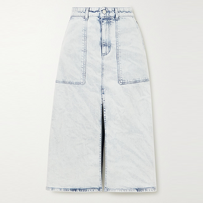 Paneled Organic Denim Skirt from Stella McCartney