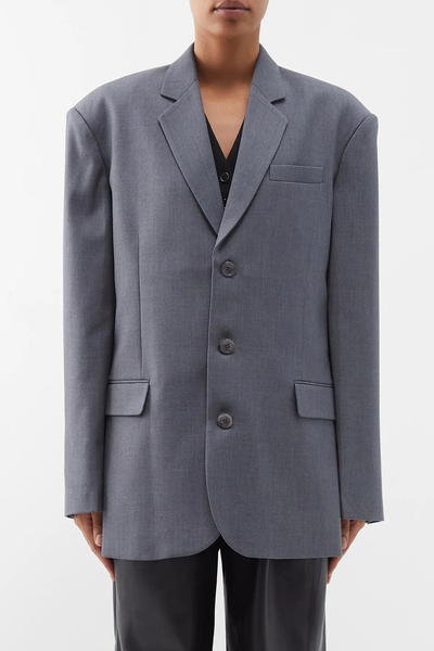 Gelso Oversized Tencel-Blend Blazer from The Frankie Shop