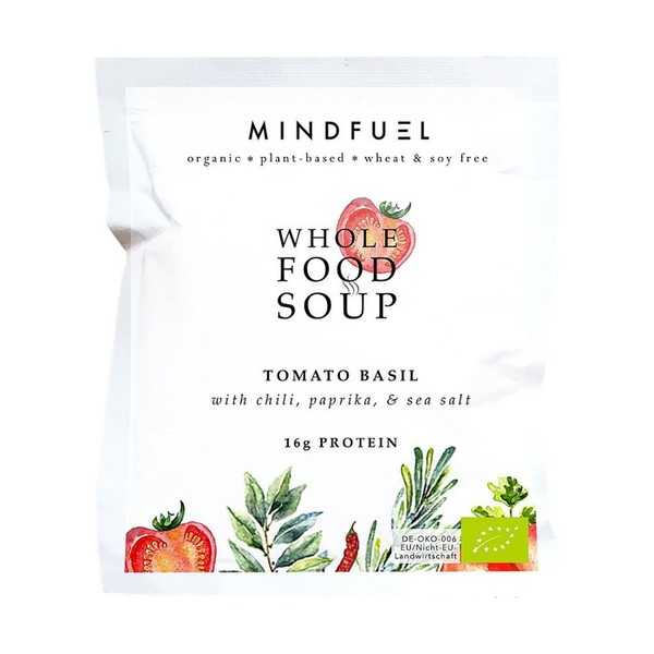 Tomato Basil Protein Soup from Mindfuel