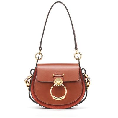 Tess Small Leather & Suede Shoulder Bag from Chloé