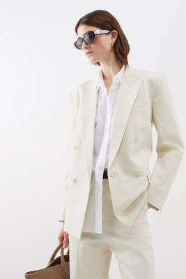 Pimpton Double-Breasted Cotton-Blend Jacket from Nili Lotan 
