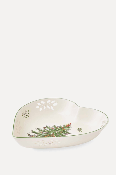 Christmas Tree Heart Dish from Spode