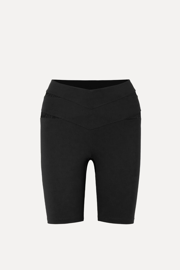 Lonsbrough Tulle-Paneled Stretch Jersey Shorts from ERES