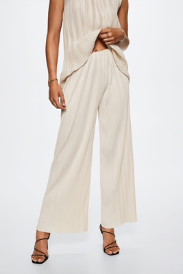 Pleated Palazzo Trousers from Mango