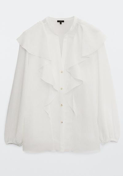 Ruffled Blouse from Massimo Dutti 