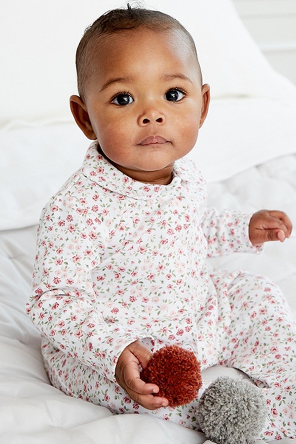 Rose Print Sleepsuit