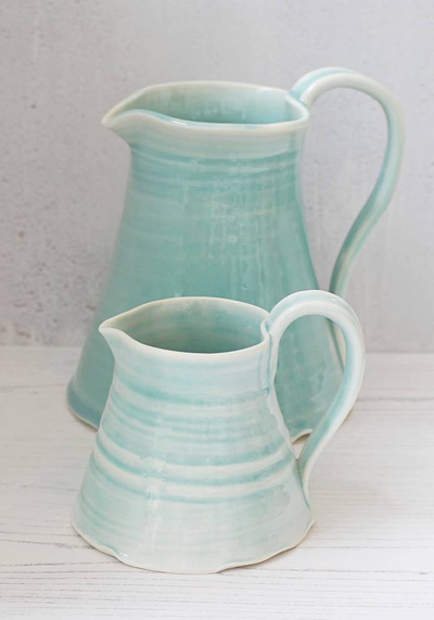 Hand Thrown Milk Jugs from Gemma Wrightman Ceramics