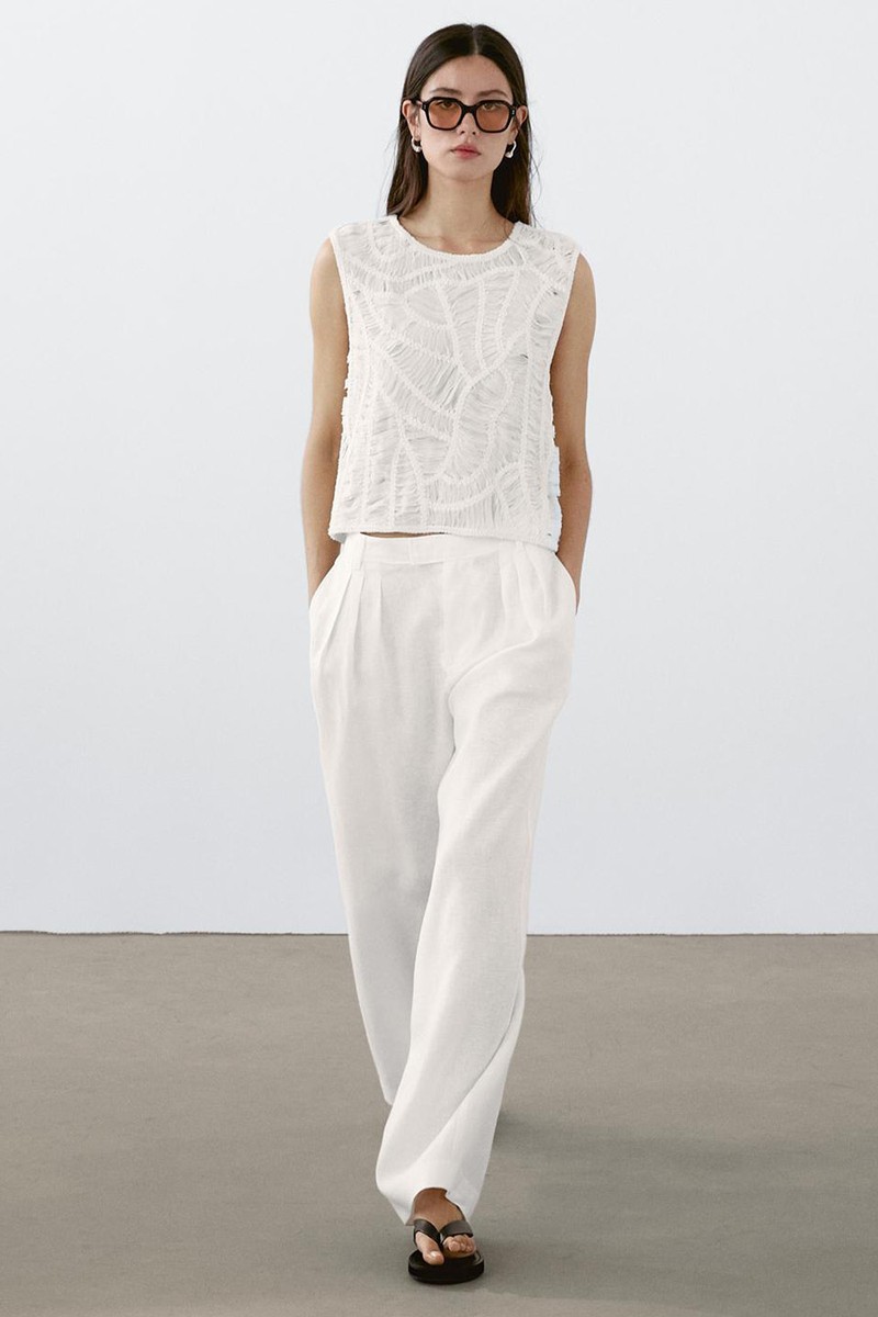 100% Linen Triple Breeches from Massimo Dutti