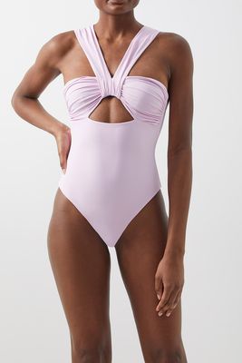 Butterfly Ruched Cutout Swimsuit from Nensi Dojaka