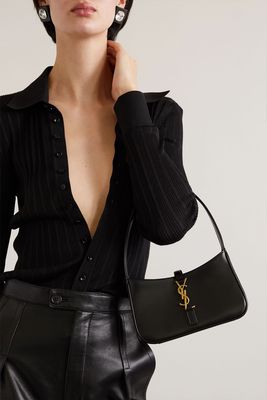 Le 5 à 7 Mini Leather Shoulder Bag, £1,160 | Saint Laurent