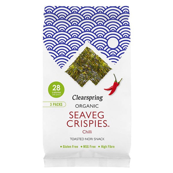 Organic Seaveg Crispies - Chilli from Clearspring