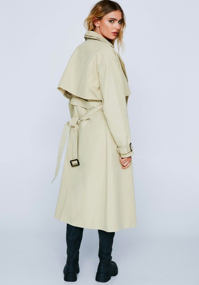 Premium Twill Double Layer Trench Coat 