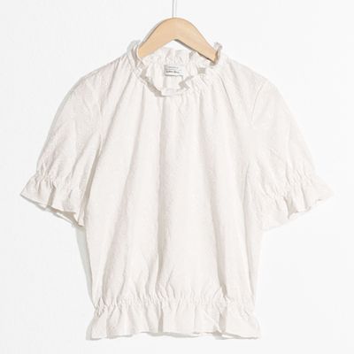 Embroidered Eyelet Top from & Other Stories