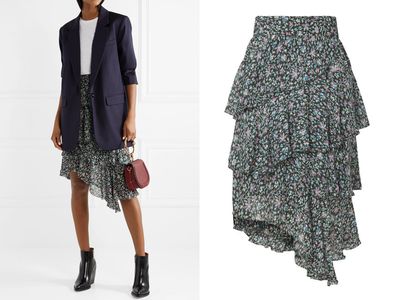 Jeezon Tiered Printed Georgette Skirt from Isabel Marant Étoile