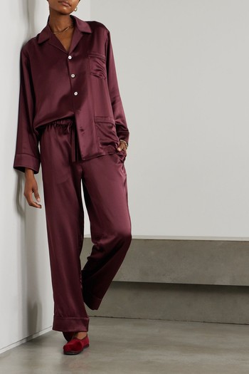 Yves Burgundy Pyjamas from Olivia Von Halle