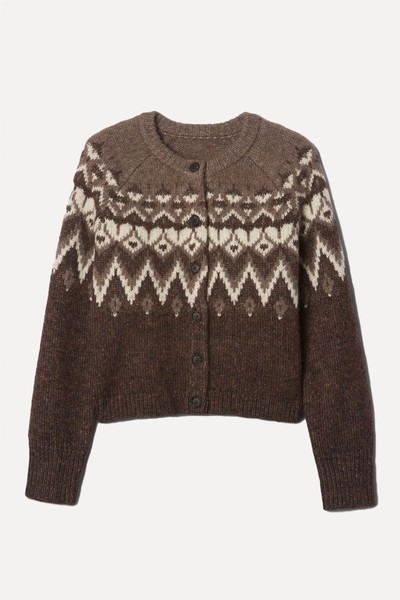 Fair Isle Cropped Cardigan from GAP