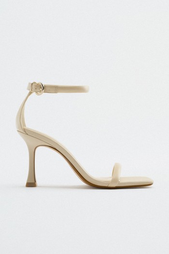 Leather High Heel Sandals from Zara