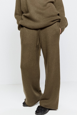 Wide-Leg Knitted Cashmere Trousers from Raey