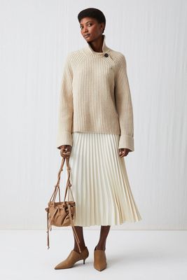 Pleated Crepe Skirt from Arket
