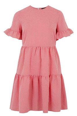 Tiered Mini Smock Dress from New Look