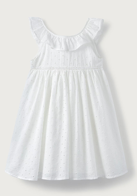 Frill-Collar Flared Dress (1-6yrs) from The White Company