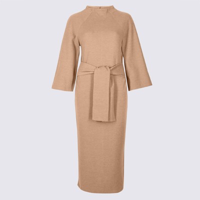 Tie Front ¾ Sleeve Shift Dress