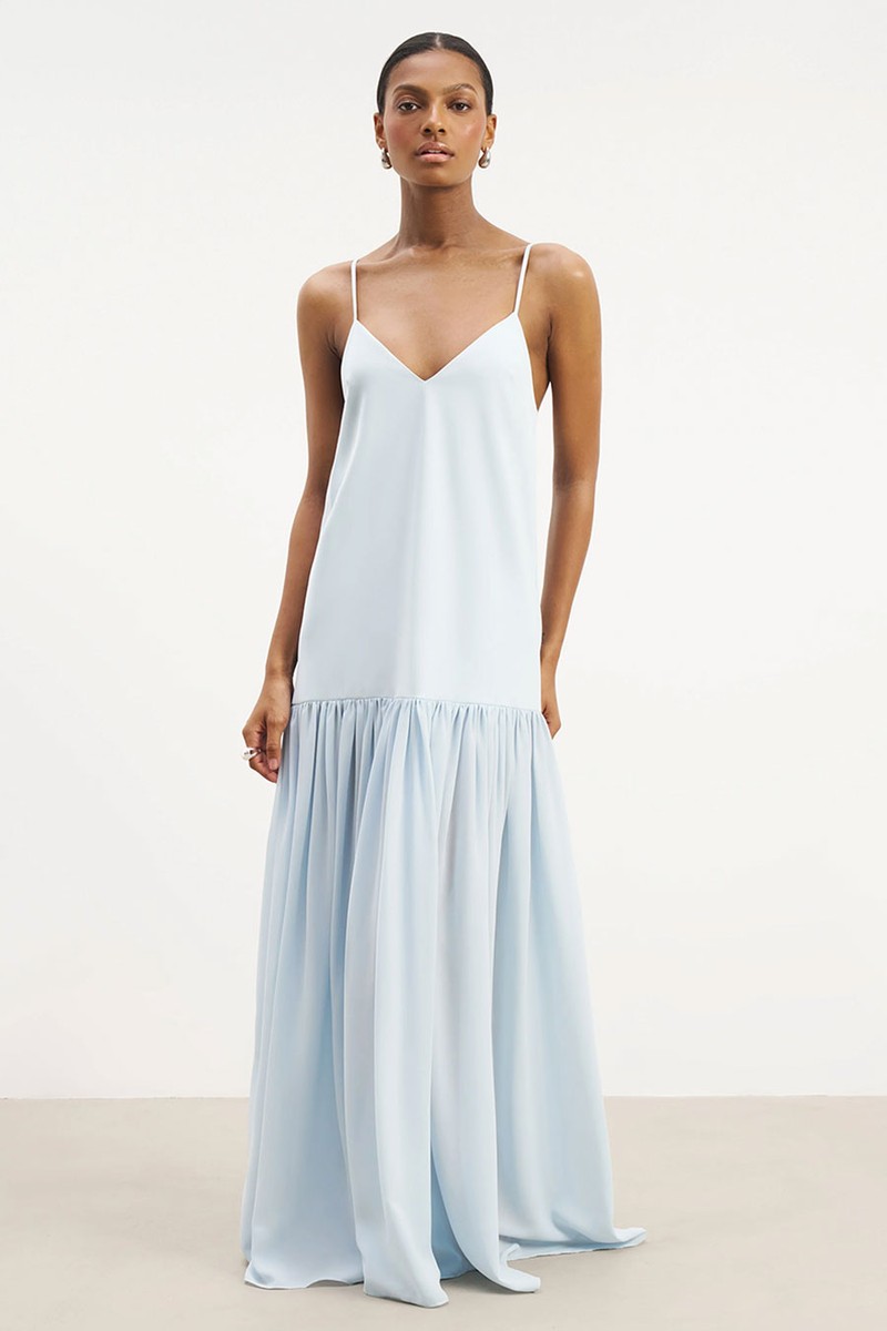 Flowing Dropped Waist Maxi Dress from Because Of Alice