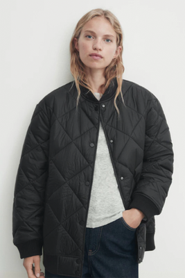 Quilted Bomber Jacket from Massimo Dutti