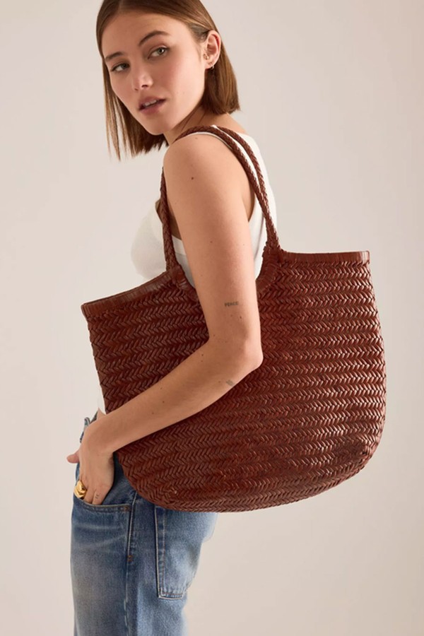 Nola Woven Leather Bag from Anthropologie