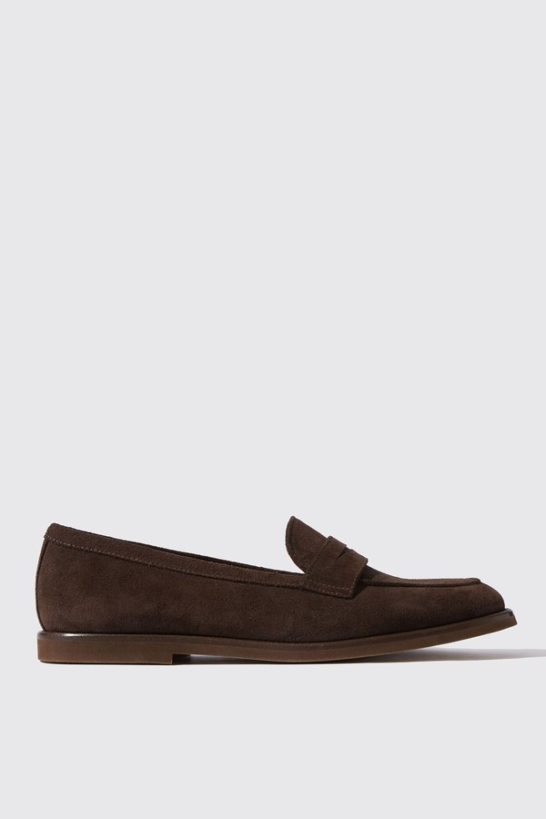 Monica Marrone Scamosciata Loafers from Scarosso