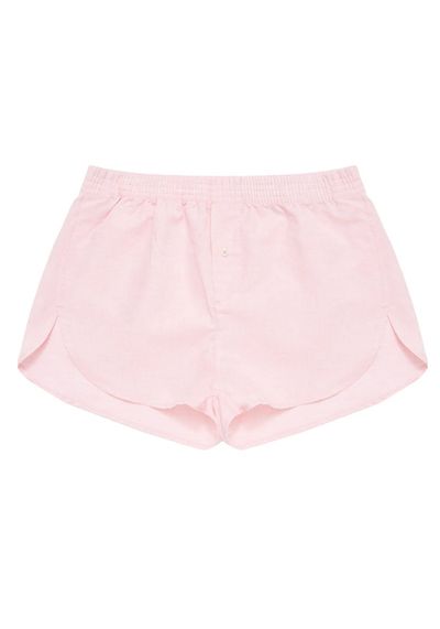 Rose Pink Weave Boxer Shorts  from WNU X Hamilton + Hare