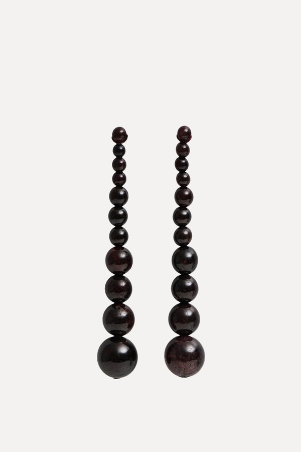 Garnet Droplet Earrings