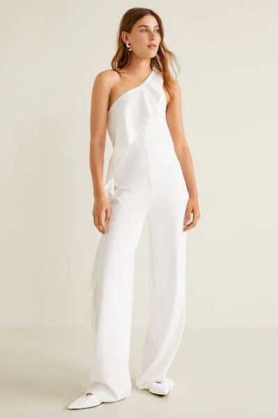 Frilled Long Jumpsuit