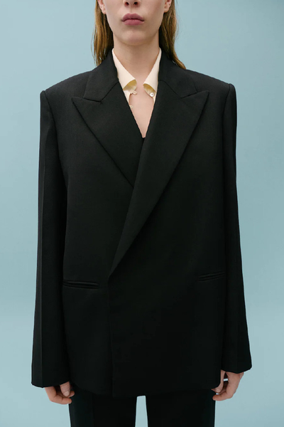 Wool-Blend Suit Jacket