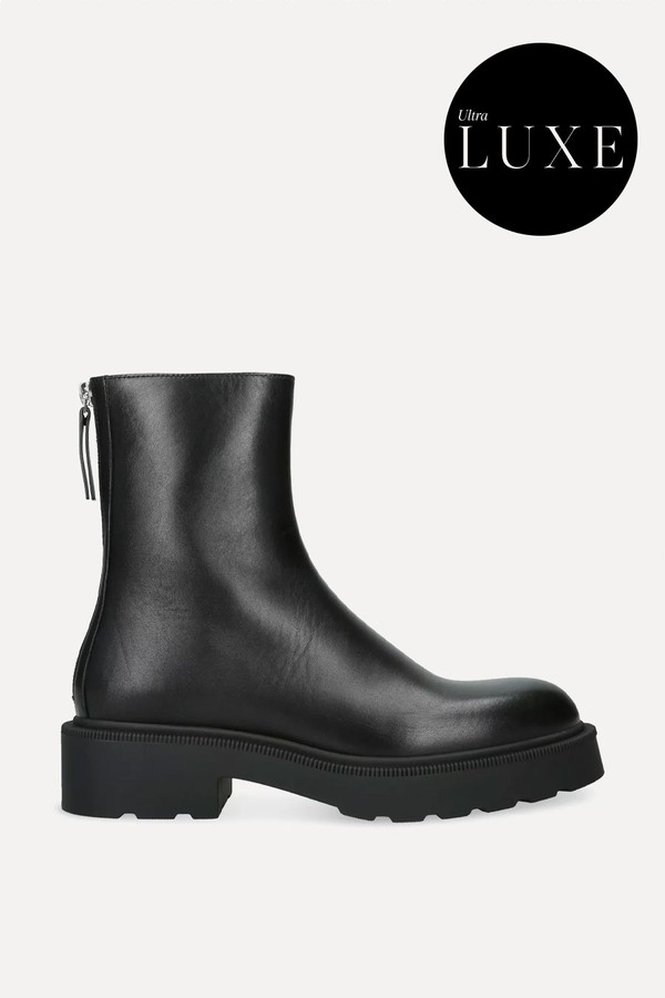 Nobilis Fast Leather Ankle Boots from The Row