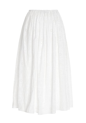 Broderie-Cotton Maxi Skirt from Matteau