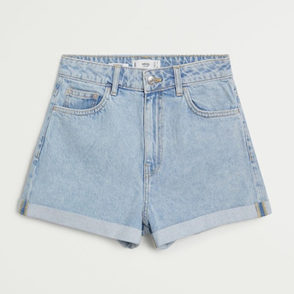 Rolled-Up Denim Shorts from Mango