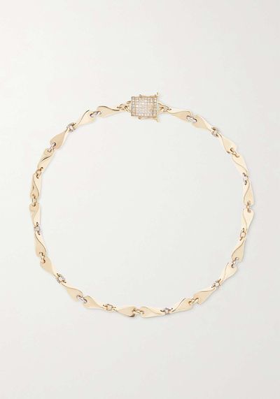 Victoria 14-Karat Gold Diamond Necklace from Rainbow K