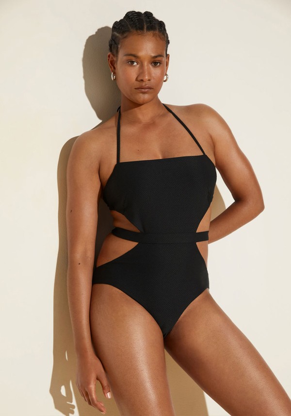 Cut-Out Halterneck Swimsuit