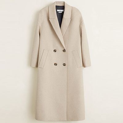 Unstructured Wool Coat from Mango