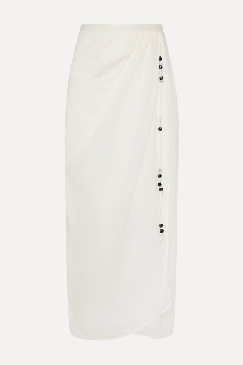 Azura Cotton Wrap Skirt from SIR