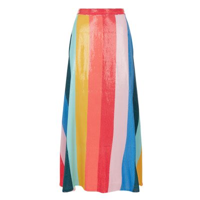 Rainbow Sequin Skirt