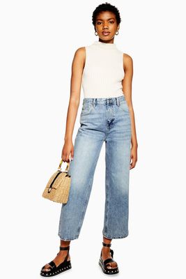 Bleach New Crop Jeans from Topshop
