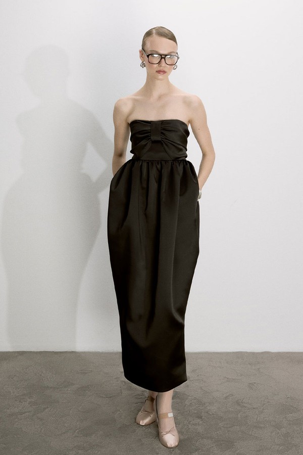 Jeanne Balloon Midi Dress