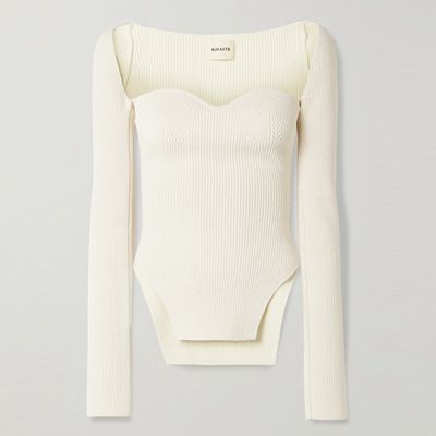 Maddy Ribbed-Knit Sweater from Khaite